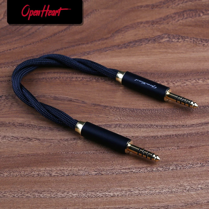 

OPENHEART Silver Plated OCC 4.4mm Balanced Male to 4.4mm Balanced Male Audio Adapter Cable 4.4 Male to Male Adapter 4.4 to 4.4