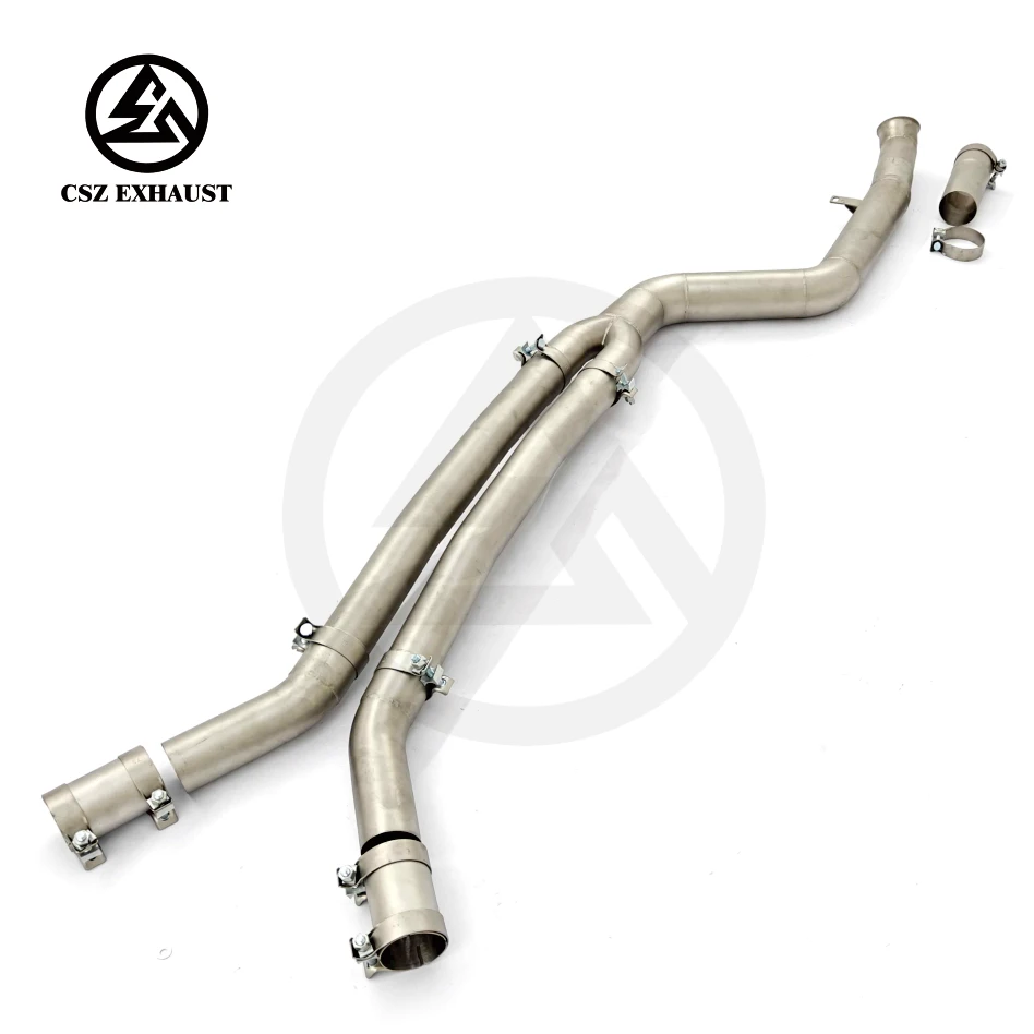 Popular  Car Exhaust For BMW G20 M340i M440i SS304 Midpipe Single Mid Pipe Exhaust Pipes Straight Pipe