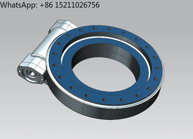 Enclosed single axis worm gear solar panels use SE17 slewing drive