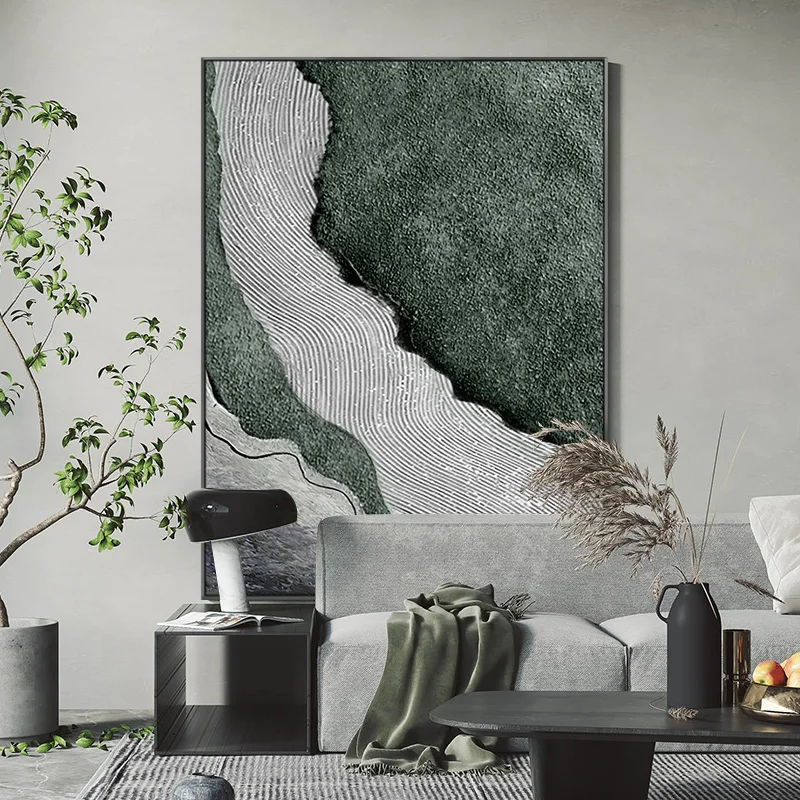 

New Arrival Line Texture Abstract Art Oil Paintings On Canvas Quality Artwork Modern Kitchen Wall Decoration Unframed Nordic