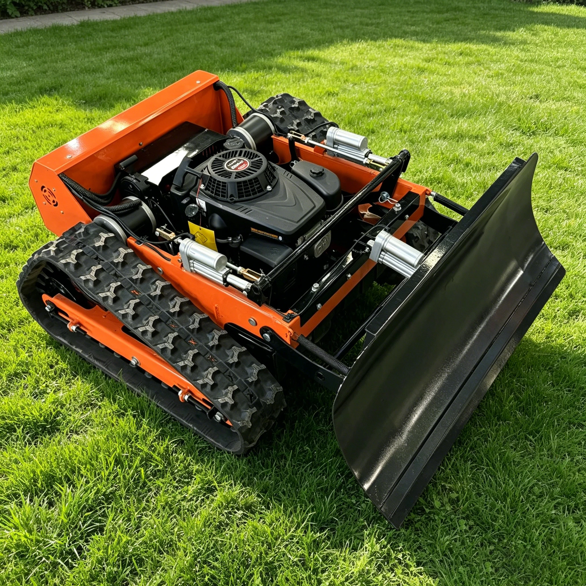 All-Terrain Crawler Lawn Mower Remote Control Grass Cutter Quiet Operation Steep Slopes Mower Excluding Shipping Cost