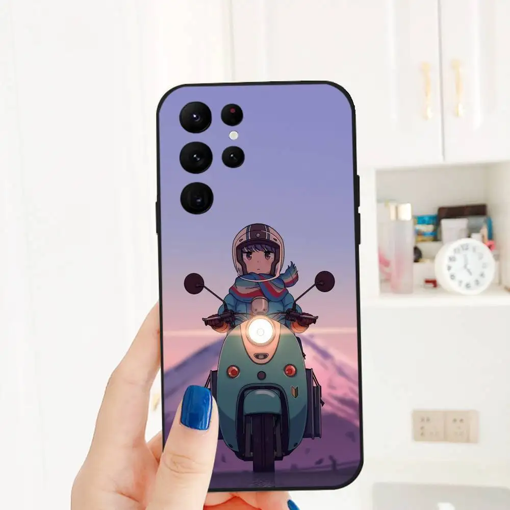 L-Laid-الظهر مخيم جراب هاتف لسامسونج S سلسلة S20 S21 S22 S23 S24 FE زائد الترا طباعة غطاء من البولي يوريثان