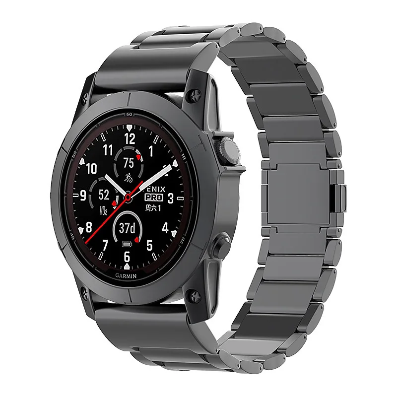 AKGLEADER Newest Magnetic watch band for garmin Quick Fit Titanium Metal Watch Band for Garmin Fenix 7X/7 Solar/6X/6 Pro/5 Plus
