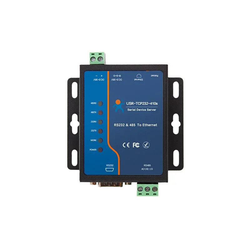 NF Usr-Tcp232-410S RS232 / RS485 Serial to Ethernet Adapter/IP Device Server Ethernet Converter Support DHCP/DNS
