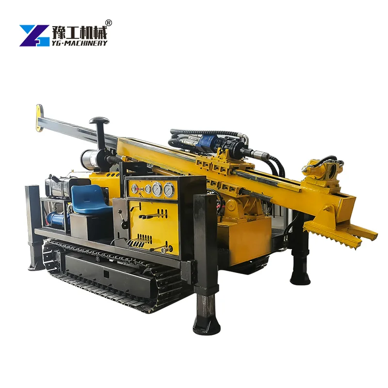 Crawler Mounted Rotary Hydraulic Water Well Mine Drilling Rig