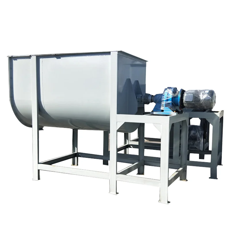 Welcome To Purchase High Efficiency Dry Powder Horizontal Mixer Organic Fertilizer Mixer