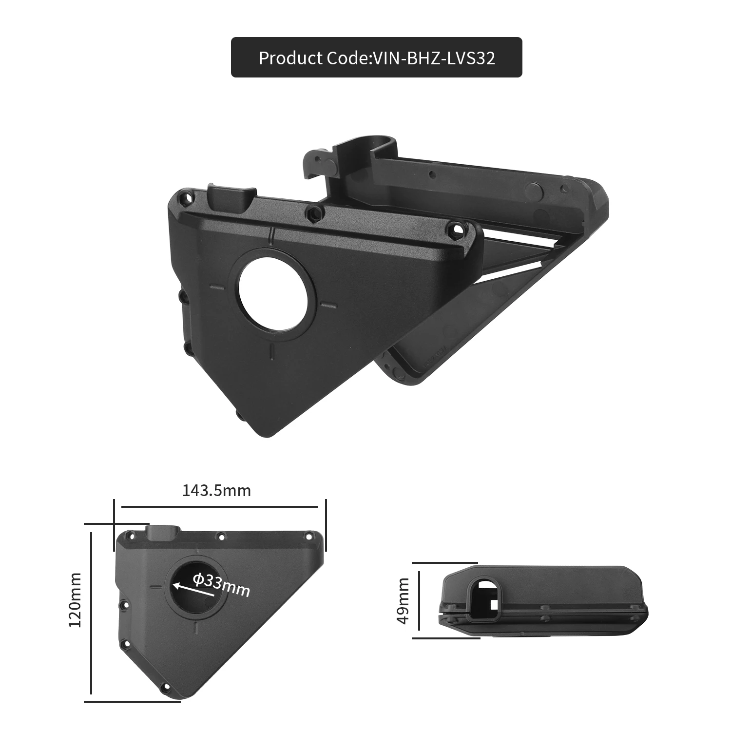 VINmounts Garmin LiveScope LVS32 Travel Transducer Cover, Reinforced Sonar Guard for Impact and Transport Protection