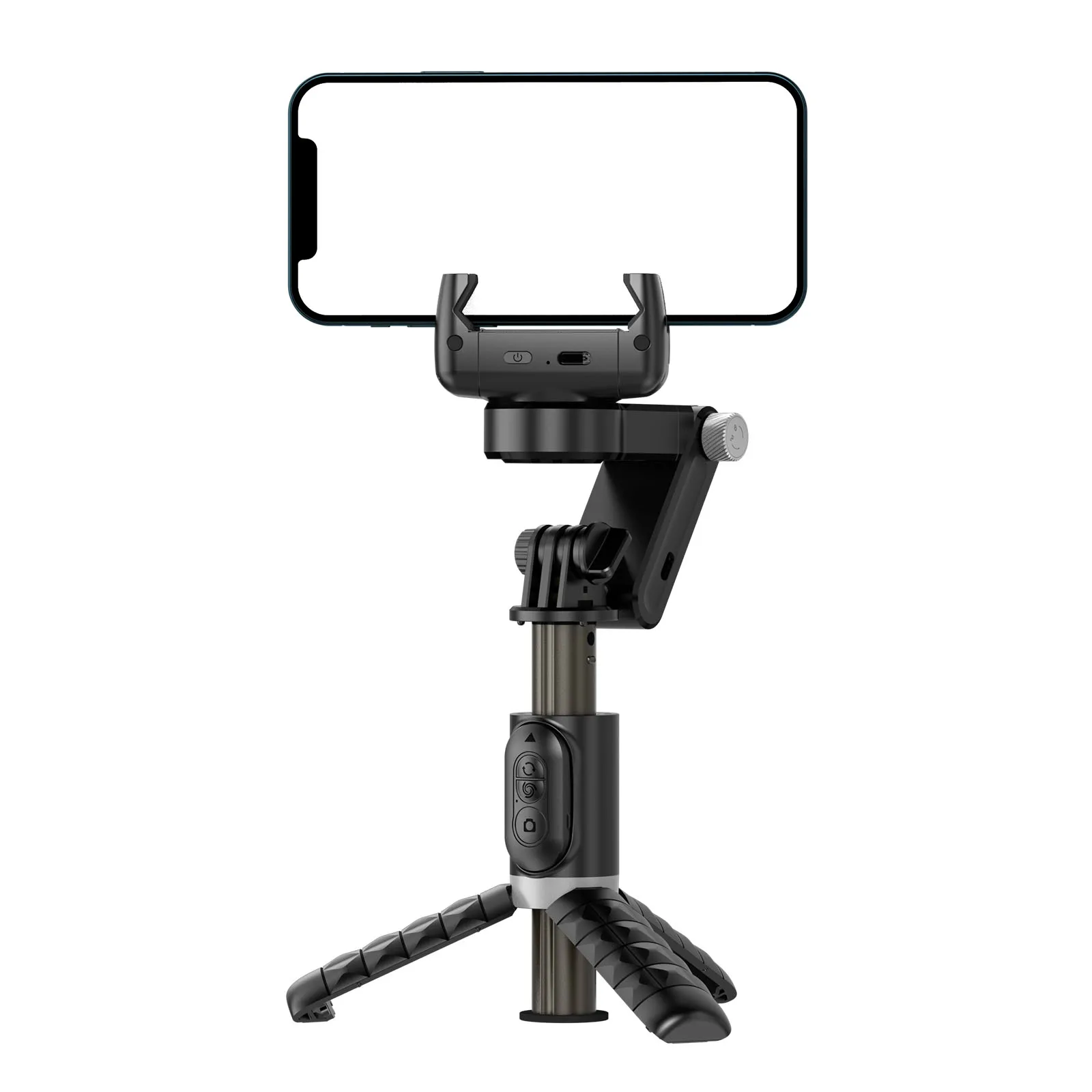 Q18 Desktop Selfie Stick Tripod Stabilizer with Fill Light Lamp Smart Tracking Tripod for iPhone 15 14 13 12 HUAWEI Samsung