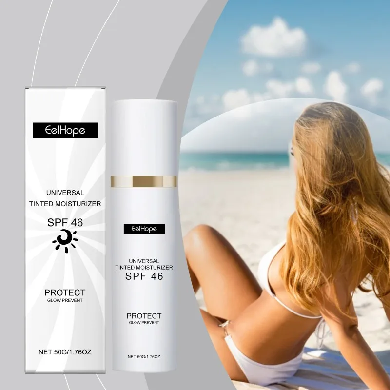 Protective Moisturizing Cream Brightening Skin Outdoor UV Waterproof Emulsion SPF50 Facial Sun Block Isolation Lotion Cream