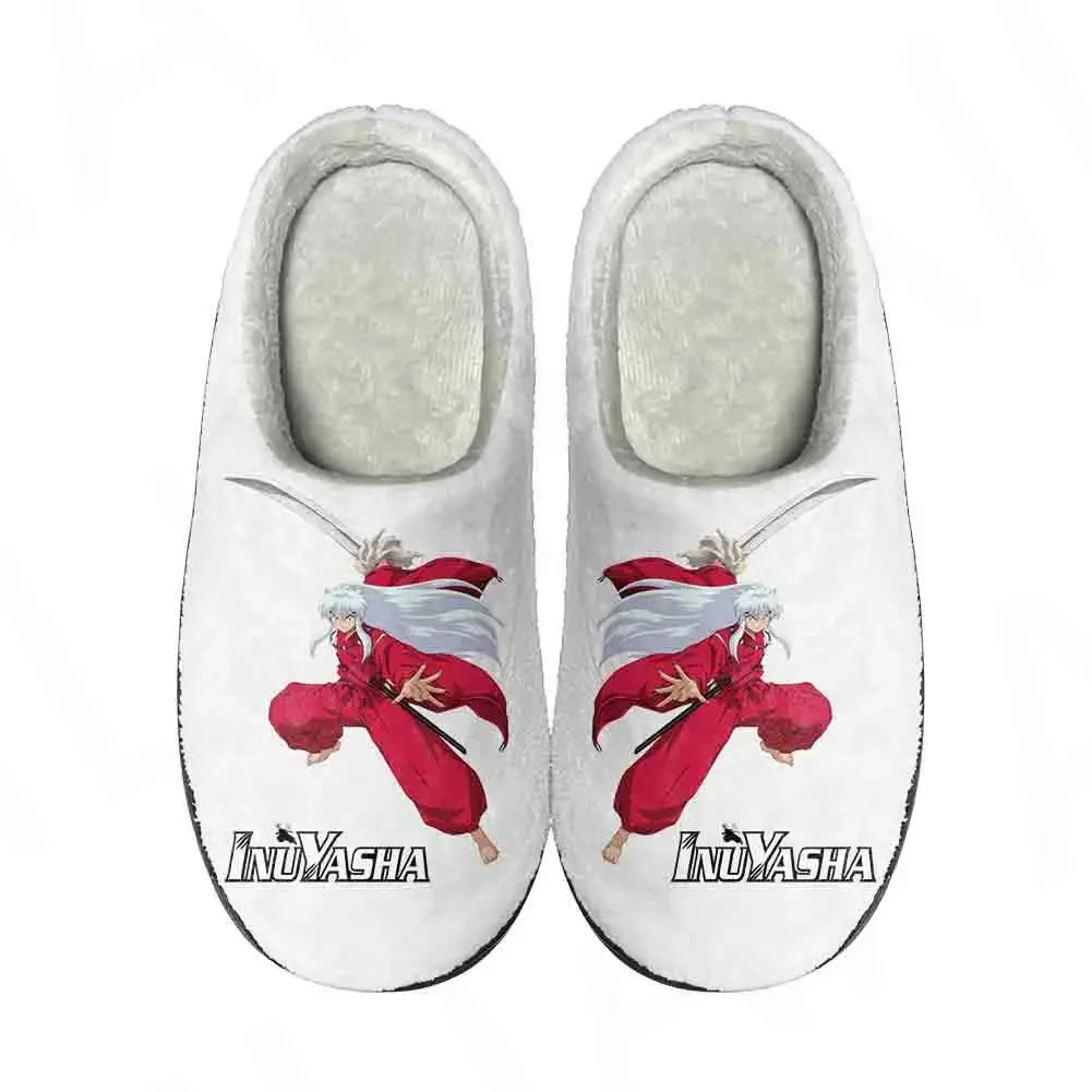 Sandal kustom katun rumah Anime Inuyasha kiryuno sandal wanita pria kualitas tinggi Fashion mewah kasual Tetap hangat sepatu sandal termal