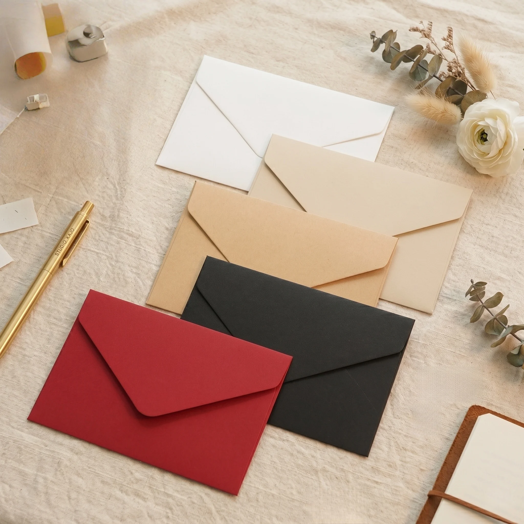 20/50/pcs Kraft Envelopes Gift big Envelope for Wedding Invitation Baby Shower Graduation Greeting Card Pouch 16.2*11.3cm