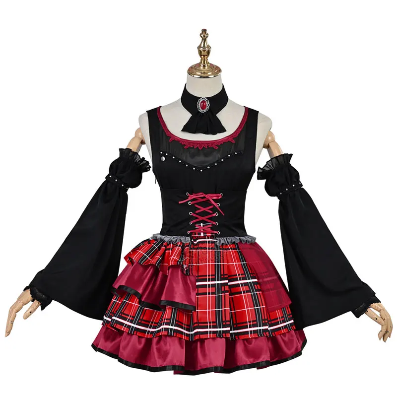 COS-KiKi อะนิเมะเลิฟไลฟ์ อควอร์ส ทสึมิ โยชิโกะ/โอฮาระ มาริ/ซากุระอุจิ ริโกะ ชูติ้งสตาร์ วอร์ริเออร์ เอสเจคอสเพลย์เครื่องแต่งกายผู้หญิง