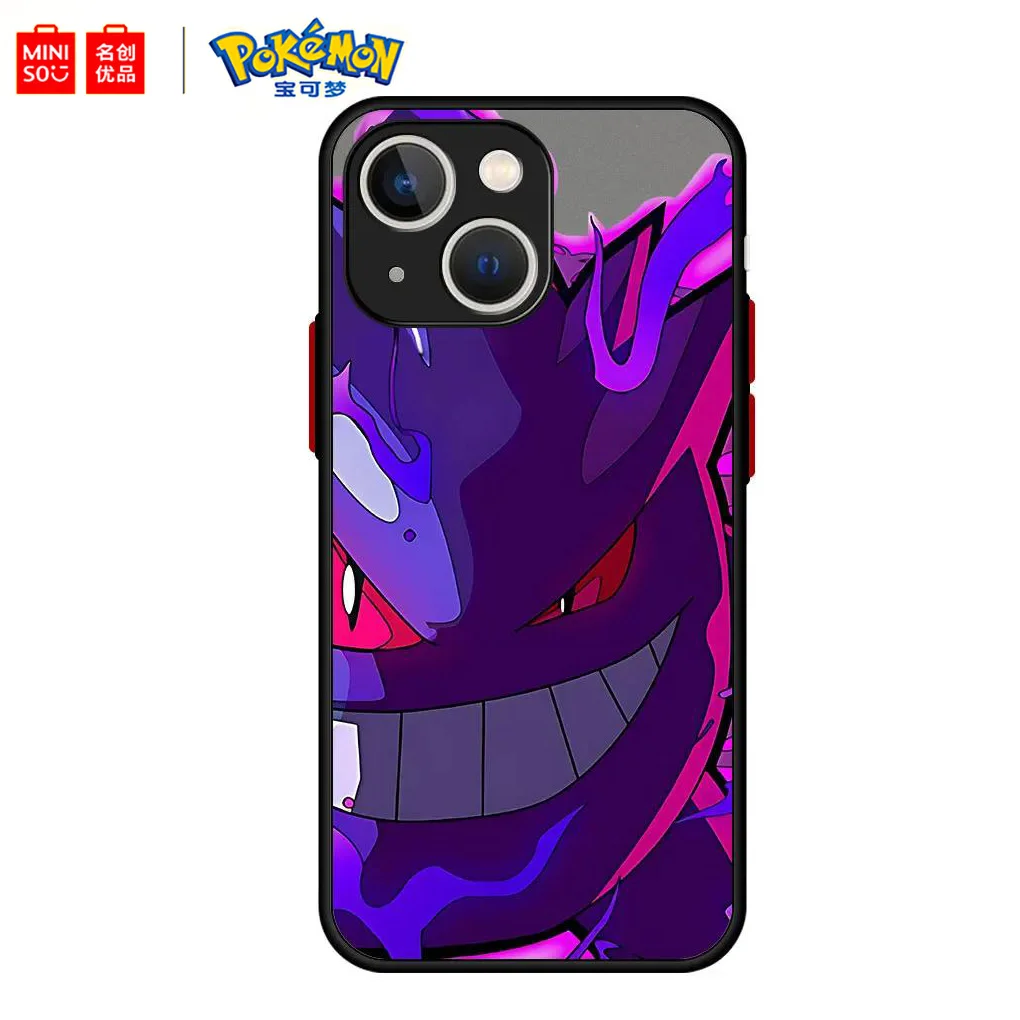 Miniso X Pokemon Psyduck Pikachu Gengar funda de teléfono para Samsung Galaxy S24 S23 S22 S21 S20 Plus FE Ultra