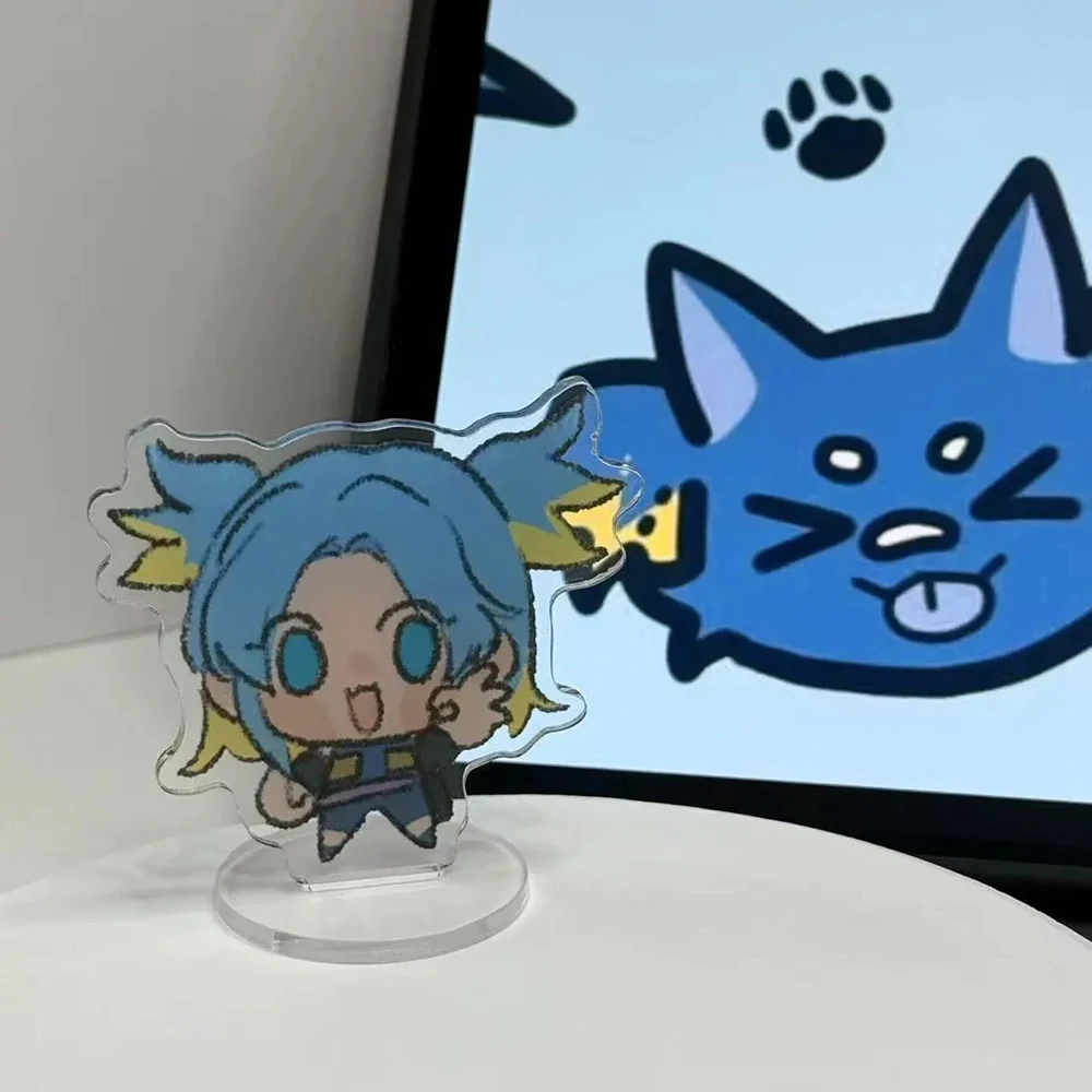 Game VALORANT Omen Neon Cosplay Standing Plates Joon Hee Cartoon Figures Model Acrylic Stand Desk Decoration