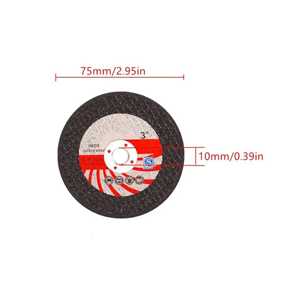 20Pcs 75mm Cutting And Flap Discs Set Composite Corundum Grinding Wheel For Angle Grinder Polishing For Tile Wood Stone Steel To
