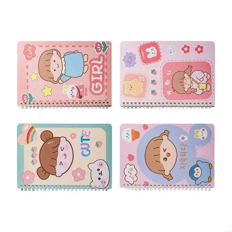 T5EA 4 PCS A 5 B5 Notebook Journal Notebook Business Notepads Cartoon Notebook Perjalanan Notebook Notebook Notepads