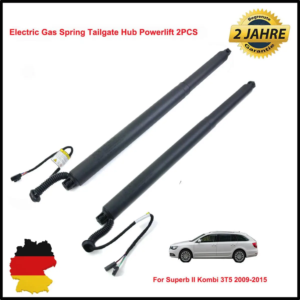 AP01 2X Rear Left & Right Electric Tailgate Strut for Skoda Superb 2010-2015 2.0 TDI 16V 4x4 1.8 TSI 3T0827851C 3T9827852C