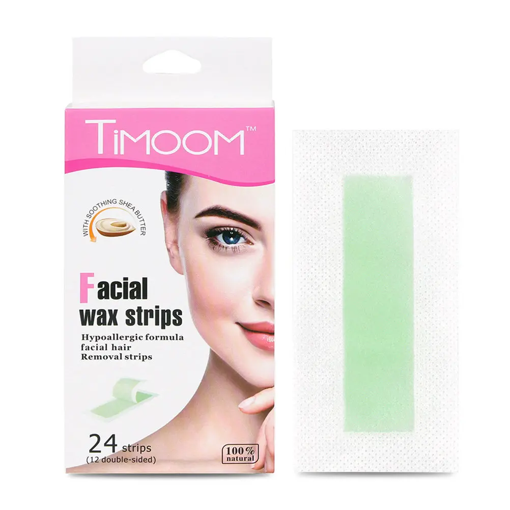 24pcs Hair Removal Wax Strips for Legs, Underarms, Bikini Area – Disposable, Safe & Eco-Friendly