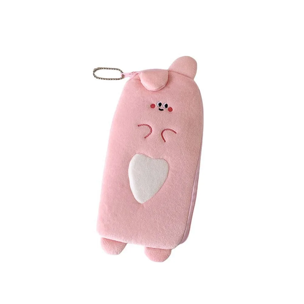 

Plush Cartoon Storage Bag Animal Bear Bunny Watermelon Banana Animal Stationery Bag Aesthetic Desktop Storage
