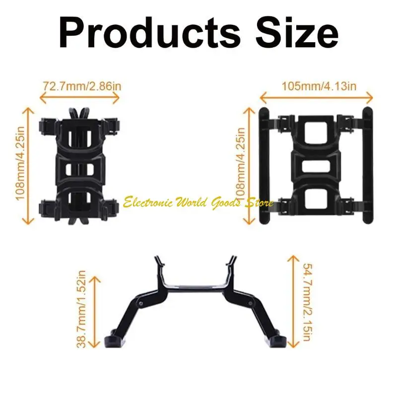 Extensiones pies aterrizaje protectores A3PD para avata 2, estructura liviana, no necesita eliminar plegar