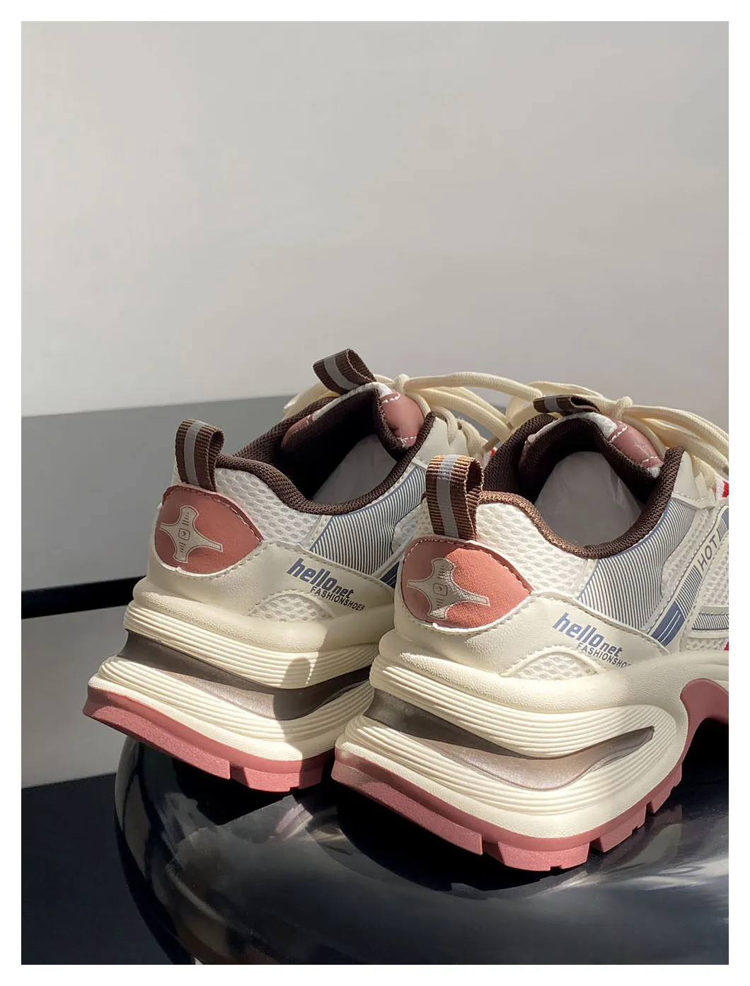 2024 Spring New Women Thick Sole Sports Outdoor Shoes Breathable Women Casual Shoes Lightweight/Comfortable Women Shoes 24-215