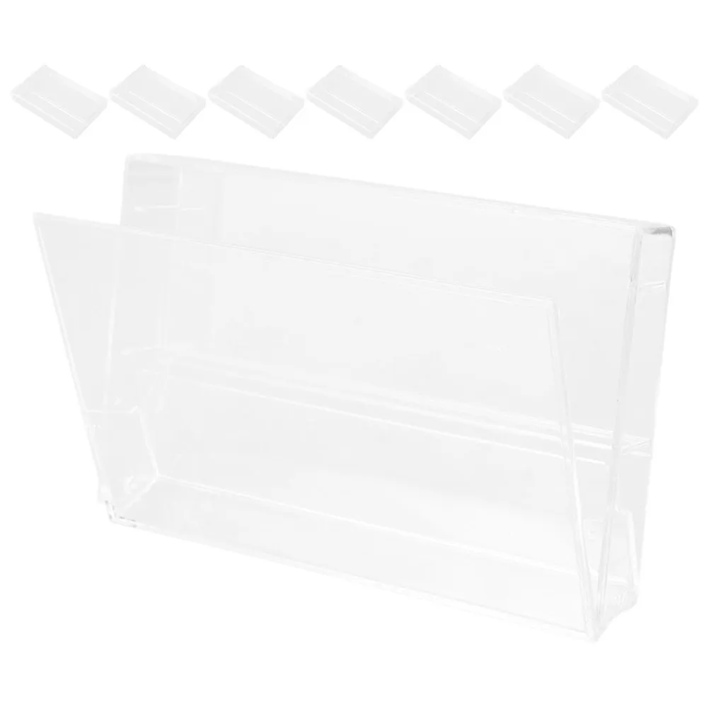 

Набор из 8 ретро-органайзеров для кассет, прозрачные пластиковые коробки для хранения, компактные держатели для музыкальных кассет, прозрачные футляры для кассет