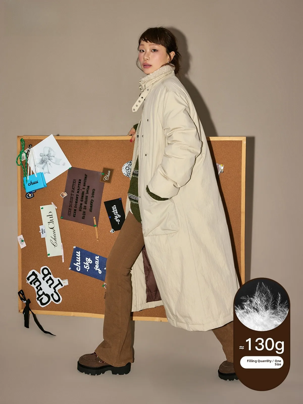 

Women's Long down Jacket 2025 Winter New 90 Duck down Faux Lamb Fur Collar Patchwork Warm Thick Outerwear Korean Style Commute