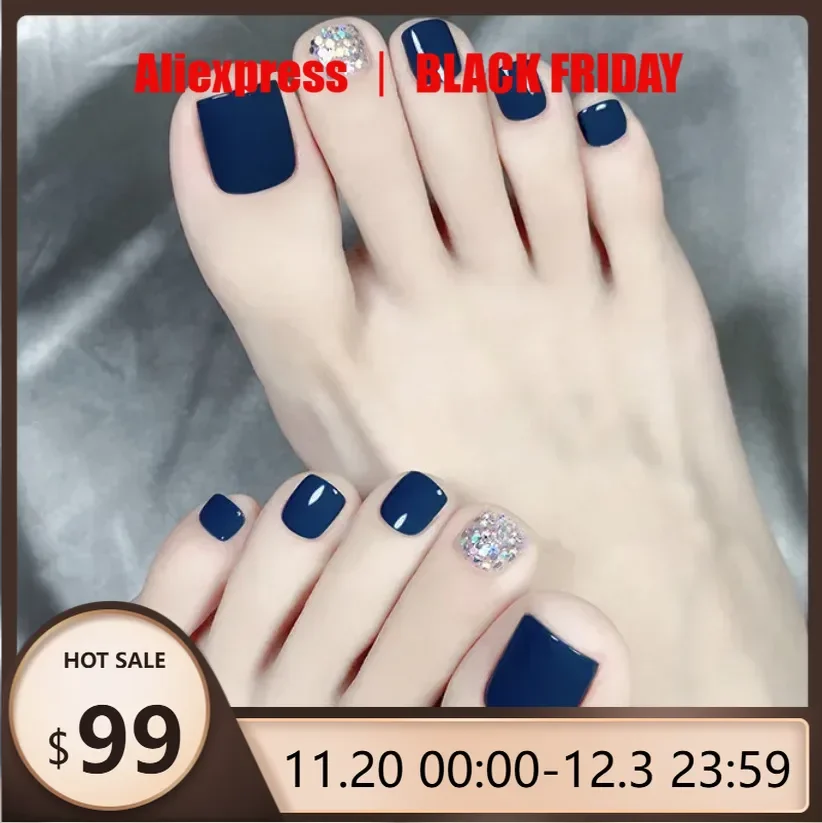 

24 шт., простые сто моделей ногтей на ногах, пикантные зеркальные ледяные прозрачные бриллианты для девочек, тонкие блестящие бриллианты, кусочки ногтей