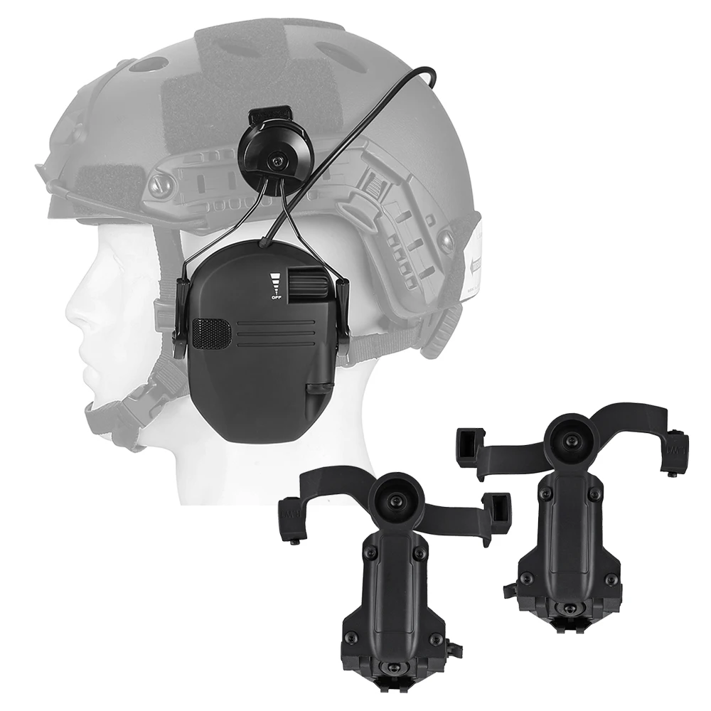 New DIY Tactical Headset Hunting Shooting Noise Cancelling Headphones for FAST Helmet Wendy M-LOK ARC Headset image 2