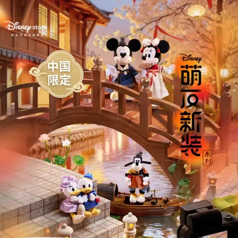 

Disney Official Mickey Minnie Goofy Donald Duck Plush Keychain Chinese Limited Edition Hanfu Style Horse Year New Year Gift