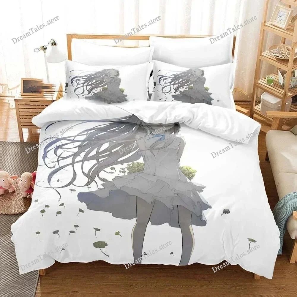 3D Print Anime Anohana Honma Meiko Bedding Set Boys Girls Twin Queen Size Duvet Cover Pillowcase Bed Kids Adult Home Textiles 6