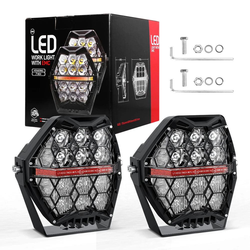 120w LED Sport Work Lamps for Car Motorcycle Offroad Vehicle SUV Truck Boat Auxiliary Lights Driving Lamp Headlamp Work Light