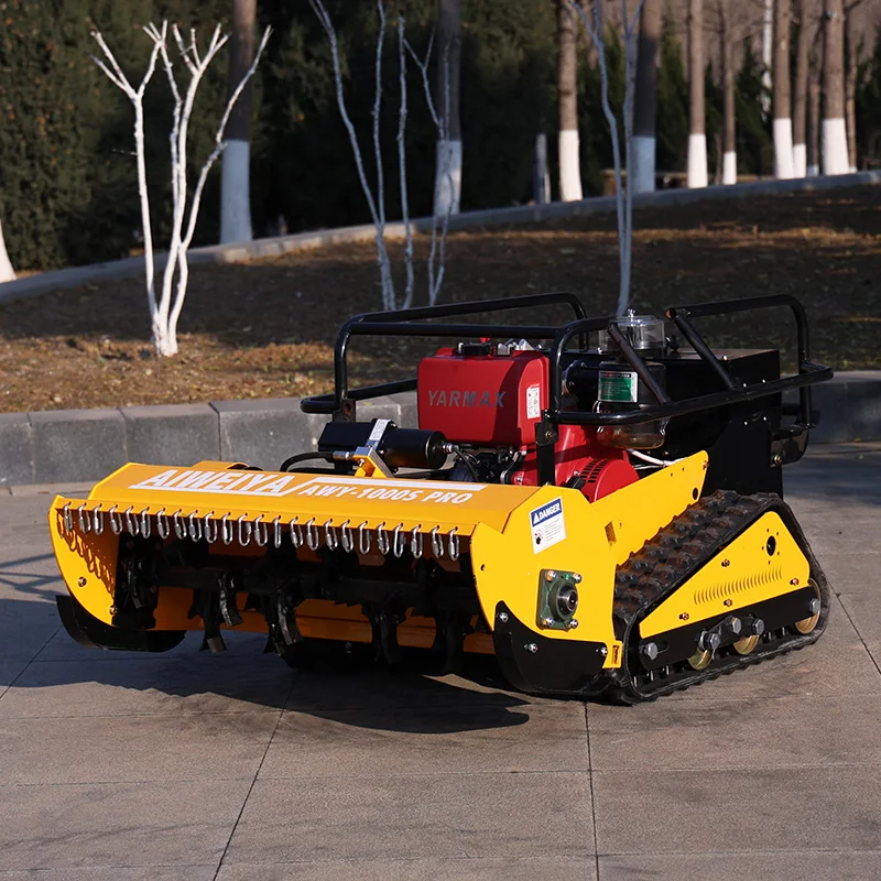 Customized Zero Turn Crawler Self-Walking Tracked Remote Control Robot Lawn Mower for Orchard Garden