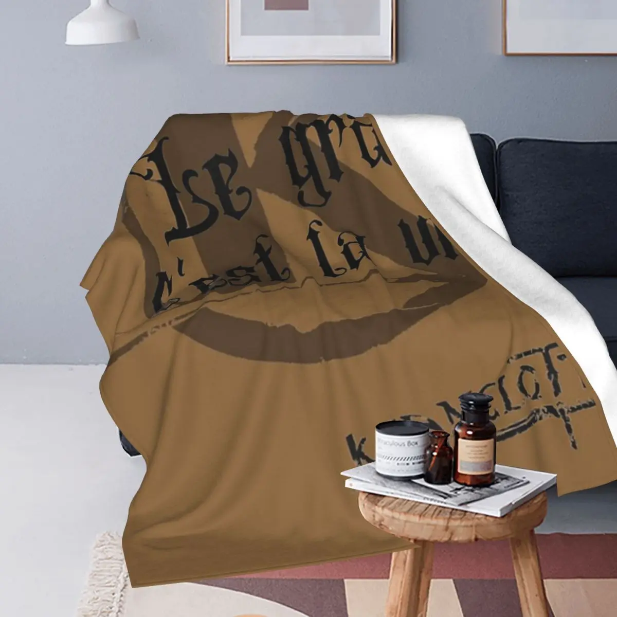 Quote Kaamelott The Fat! Blanket Soft Warm Flannel Throw Blanket Plush for Bed Travel Home Sofa