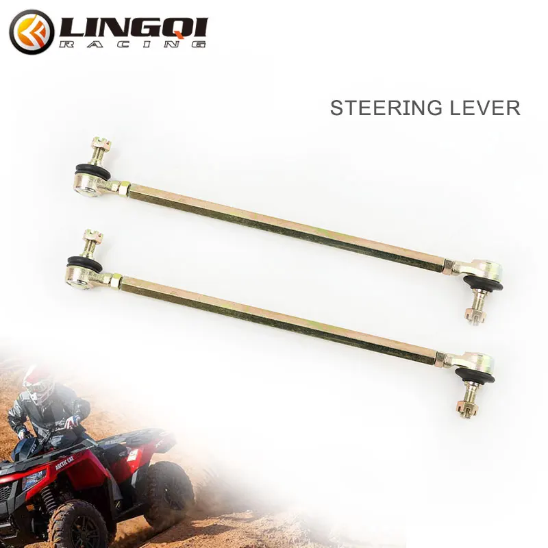 LINGQI RACING 300mm 310mm 320mm 330mm 340mm 350mm 360mm 370mm 380mm Ball Joints Tie Rod For ATV Quad 4 Wheel Go Kart Accessories