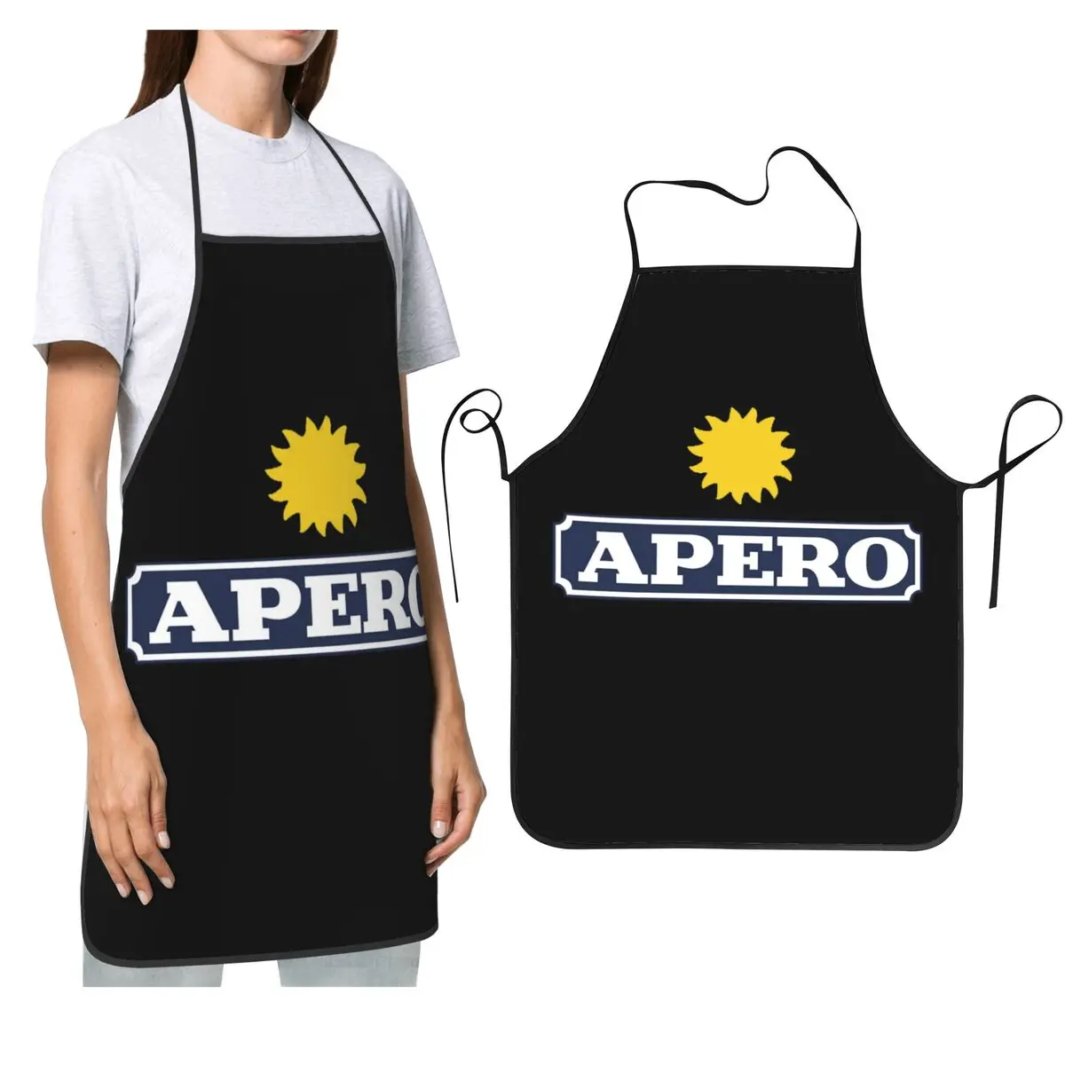 Delantal Apero aperitivo Chef cocina hornear Tablier babero impermeable limpieza de cocina delantal para mujeres hombres pintura