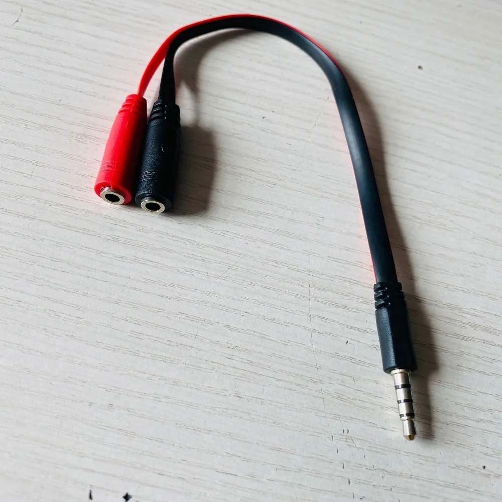 1 Male To 2 Female 3.5 Jack Audio Splitter Cable 1 Female To 2 Male Adapter Cord PVC Stereo