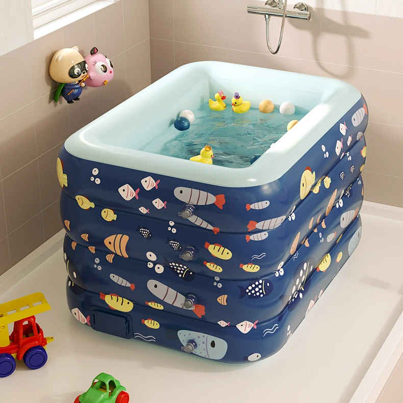 Factory Direct Mini Baby Swimming Float Inflatable Pool Thick Bottom Water Tank To Protect Baby PVC