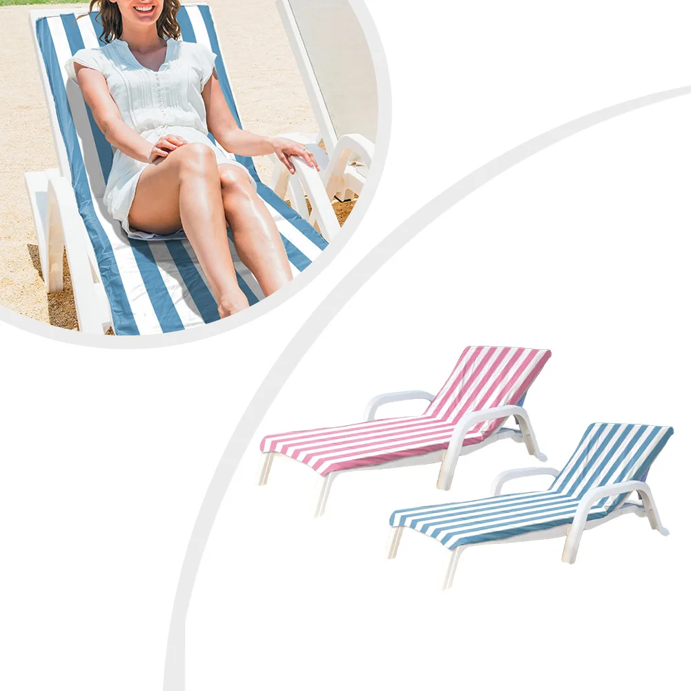 

Comfortable Lounge Chair Cover No Sliding Cover 80*160 25cm 31.4*63 9.8inches Beach Chair Cover Ample Coverage