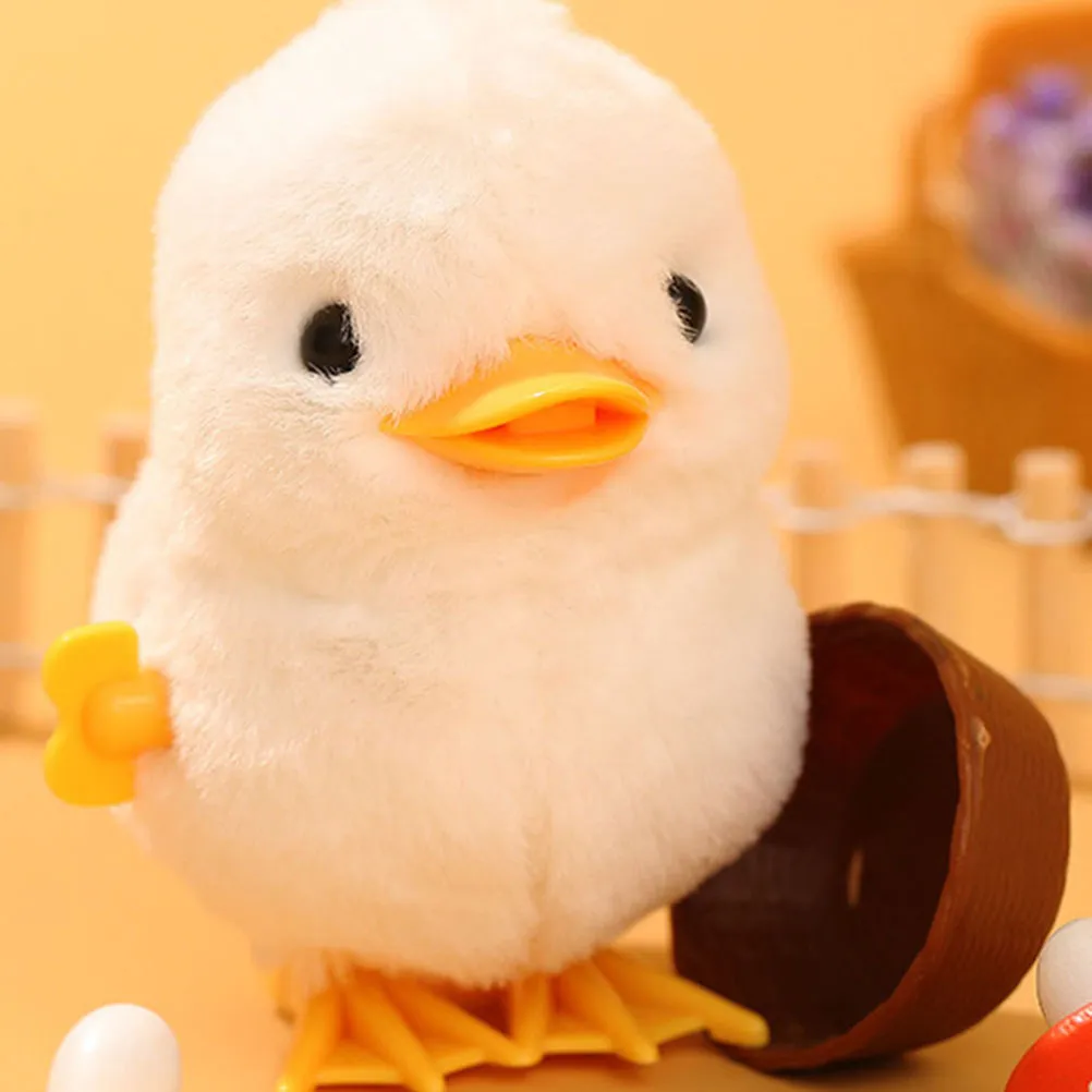 

4Pcs Clockwork Jumping Duck Wind Up Walking Animal for Kids Easter Basket Filler Novelty Gift Fun Wind Up Duck