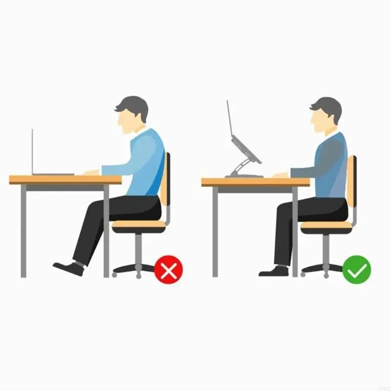 C90F Ergonomisches Notebook -Riser stehen mit einstellbarer Höhe und für Laptops und Tabletten unter 15,9 Zoll
