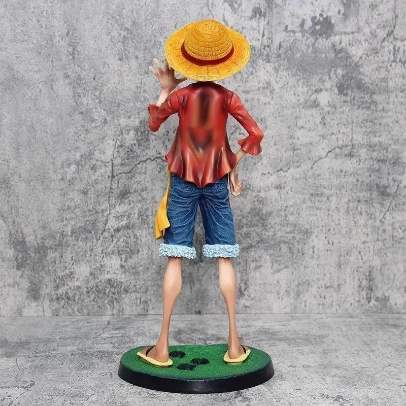 40cm Straw Hat Monkey D. Luffy Action Figures Anime One Piece Large Size Desk Ornament Statue Model Decorative Birthday Gifts