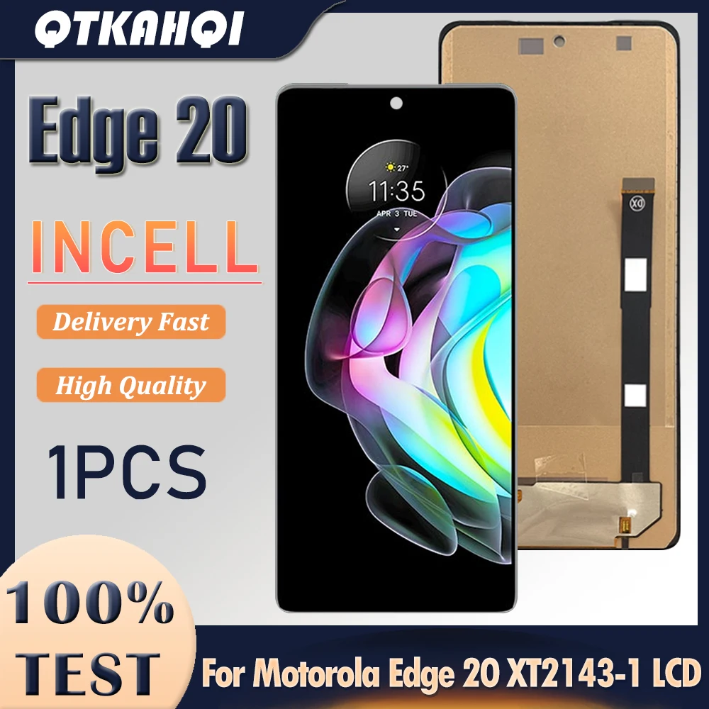 6.7 inch INCELL OLED Screen For Motorola Edge 20 LCD Display Touch