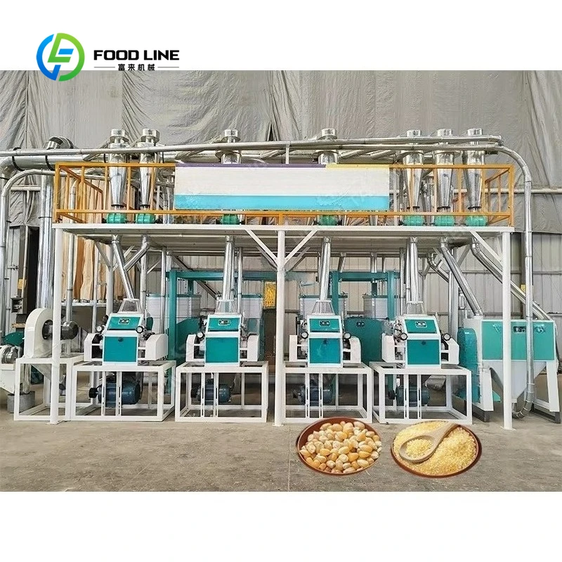 Customized 30TPD Combined Automatic Corn Milling Machine Maize Flour Grinding Agricultural Grain Processing Equipment