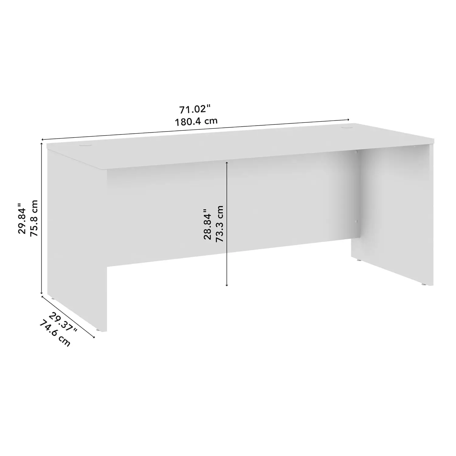60W x 24D Office Desk with Mobile File Cabinet in Hansen Cherry, Customized