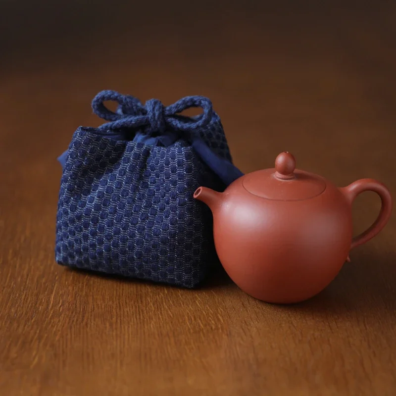 Retro Chinese Style Teapot Teacup Storage Bag Portable Travel Tea Set Storage Bag Tea Pots Cup Gaiwan Package Denim Cloth Bag