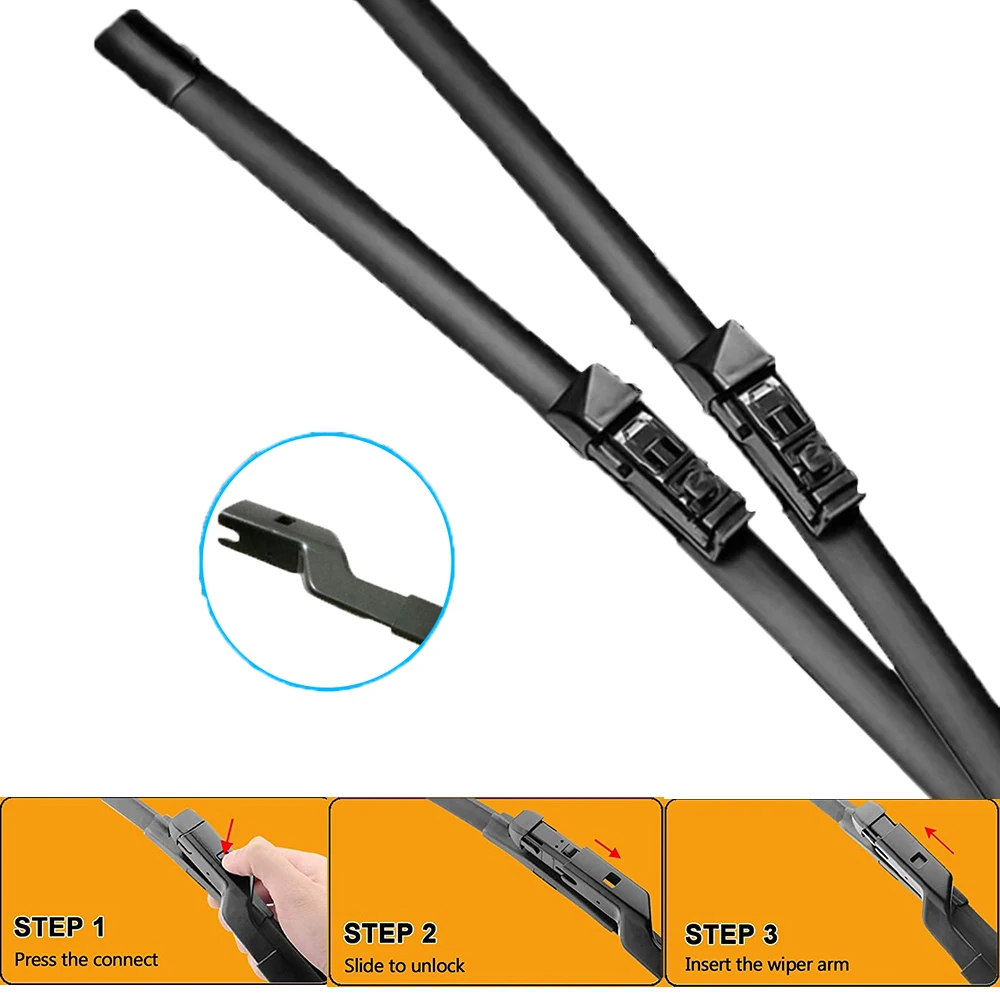 For BMW X3 G01 2017 2018 2019 2020 2021 2022 Front Wiper Blades Cutter Rubber Arms Car Windshield Windscreen Window Cleaning