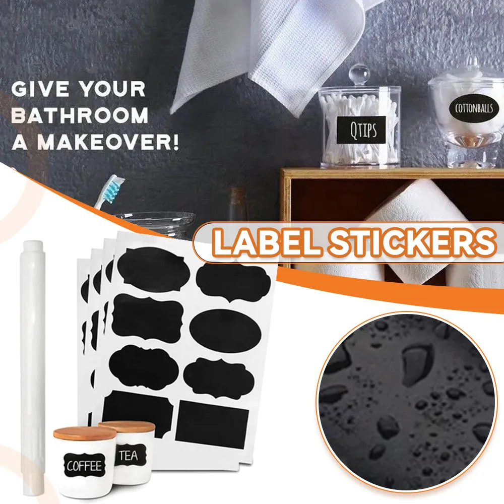 Kitchen Jars Stickers Adhesive Labels For Jars Spice Bottles Erasable labels Home Jars Bottles Tags Kitchen Organizer Sticker