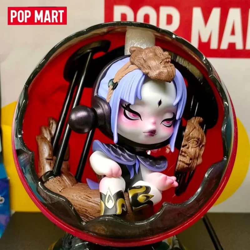 

POPMART натуральная слепая коробка игрушка Kawaii Skullpanda The Mirage Series Коллекционные аниме фигурки модель настольный орнамент игрушка в подарок