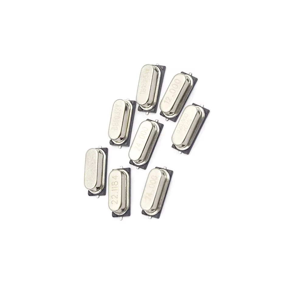 10PCS/lot SMD HC-49S  Quartz Crystal Resonator Passive Oscillator HC49S 3.579545Mhz 4Mhz 6Mhz 8Mhz 12Mhz 16Mhz 20Mhz 24Mhz